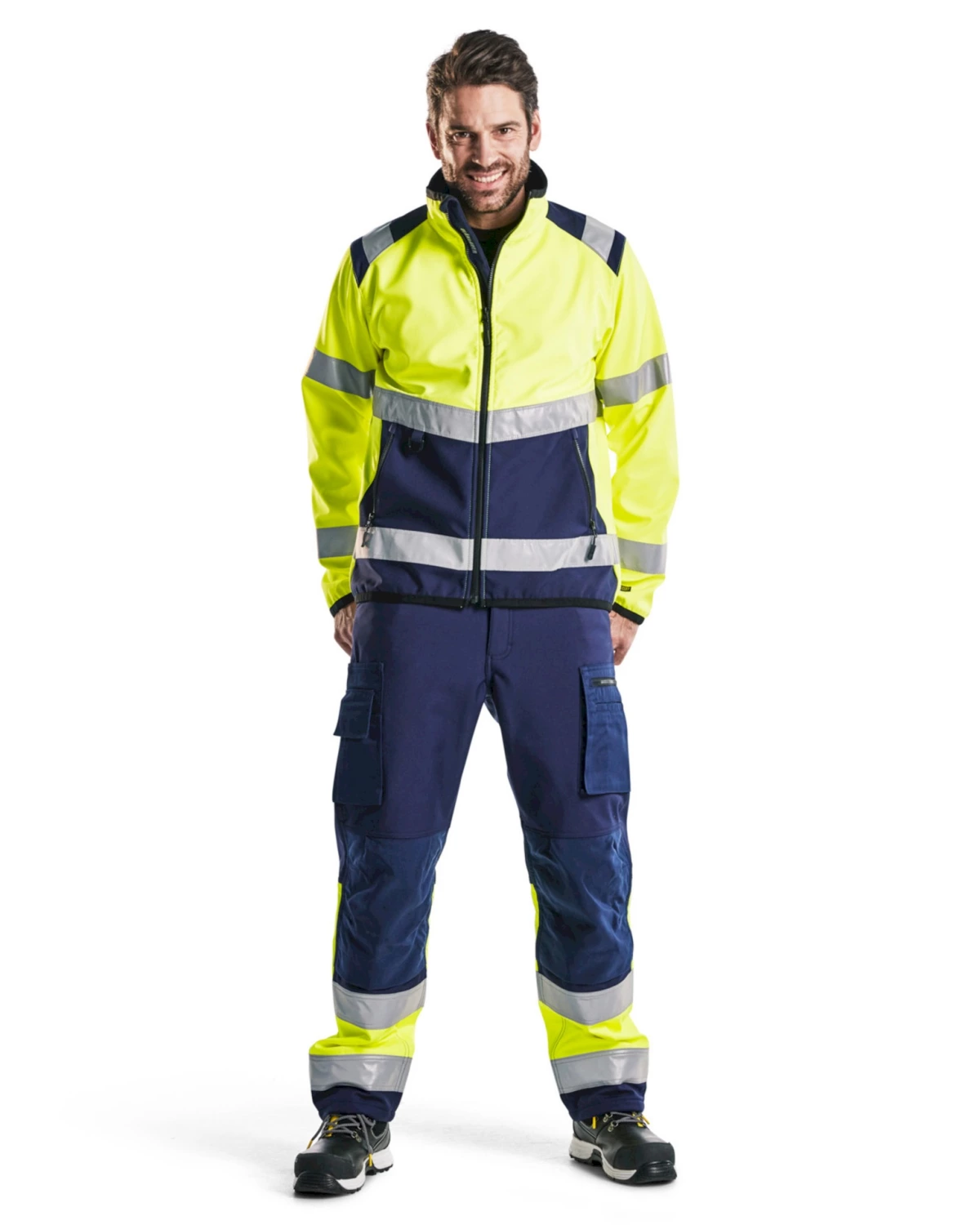 Blåkläder 4877 Softshell High Vis - Geel - Maat L-image