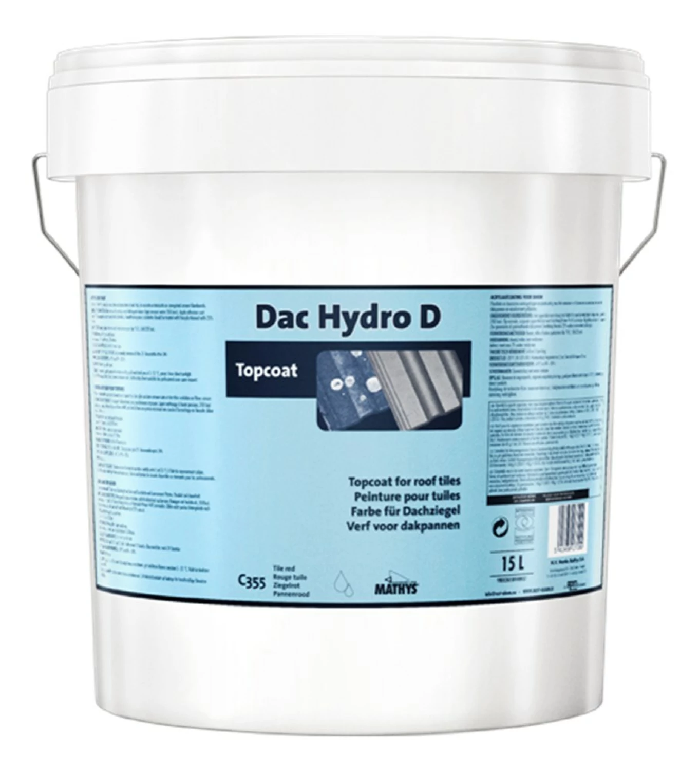 Rust-Oleum Dac-Hydro D - dakpannenrood - 15L-image