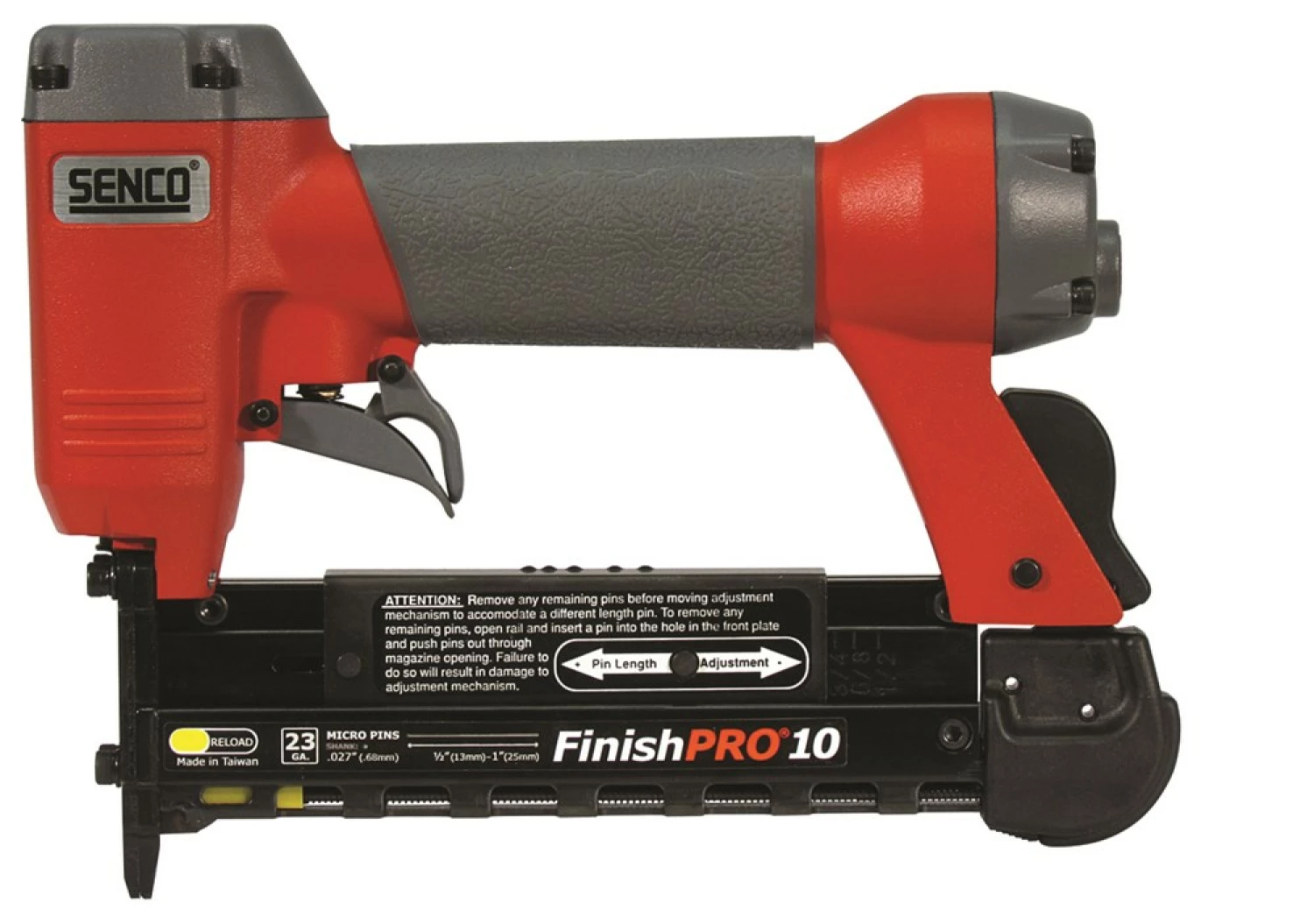 Senco FinishPro10 TF Pneumatische micropin tacker in koffer - 12-25mm - 4,8-6,5 bar-image