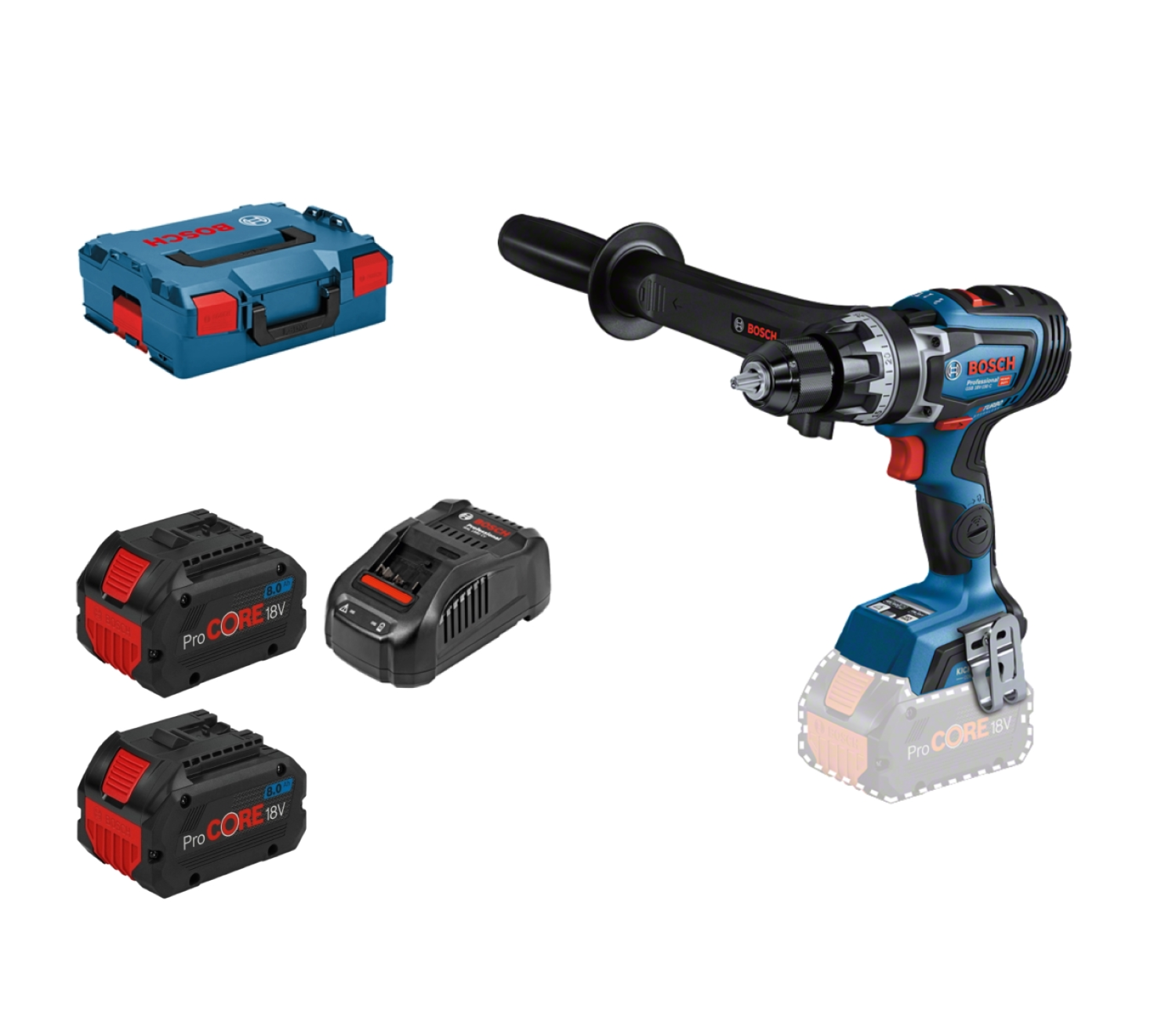 Bosch 06019J5105 - Perceuse-Visseuse à percussion sans fil GSB 18V-150 C-image