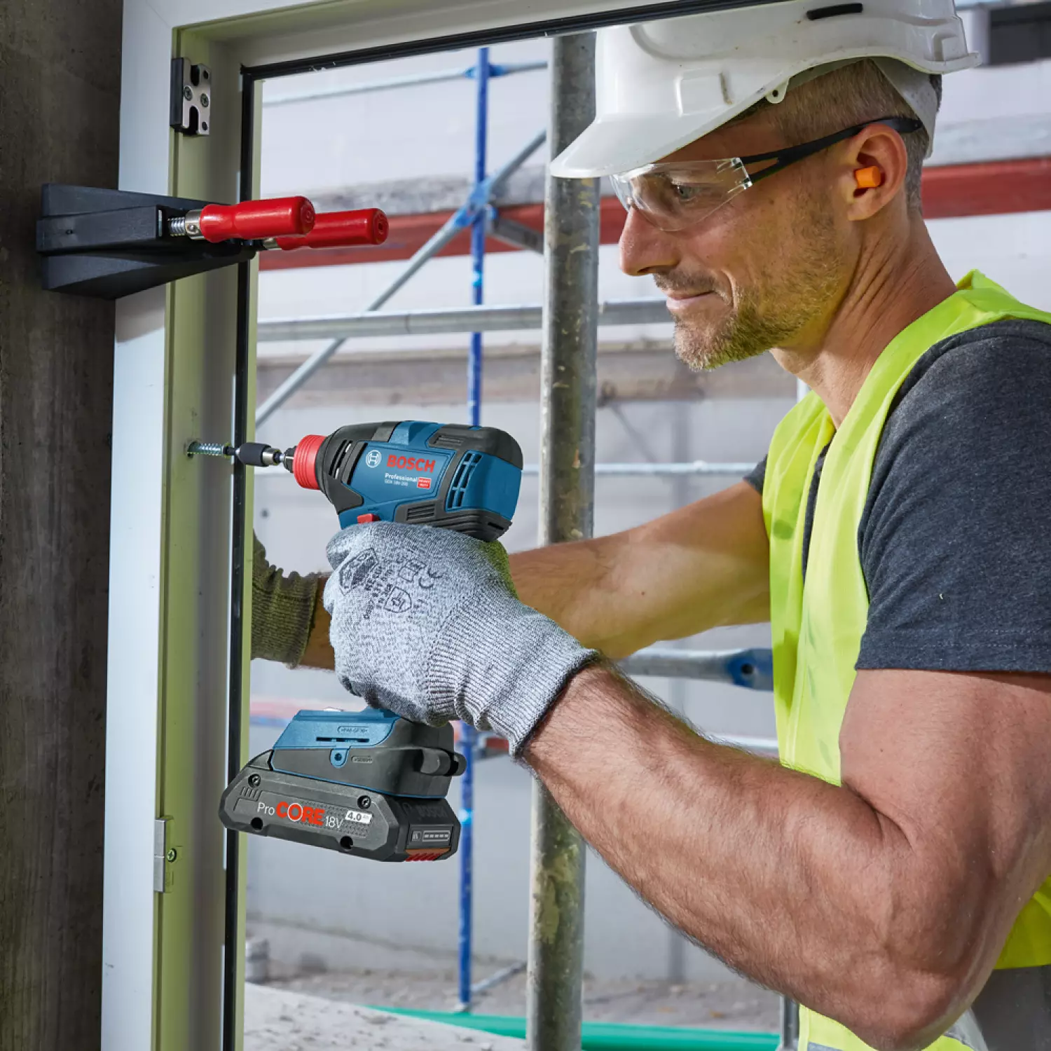 Bosch 06019J2204 - Visseuse à chocs/Boulonneuse sans fil GDX 18V-200 - Machine seule-image