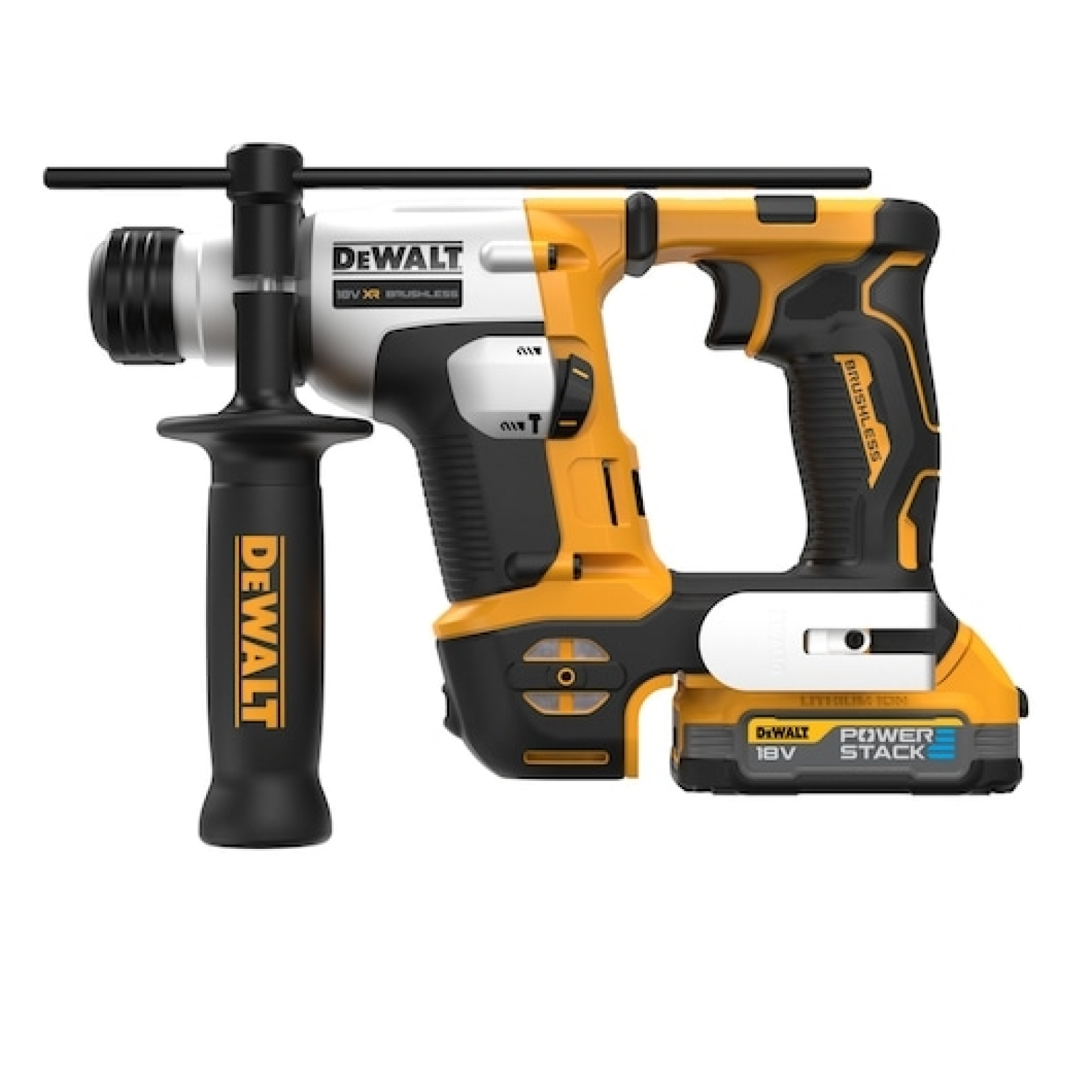 DeWALT DCH172E2T 18V Li-ion Accu Boorhamer set (2x PowerStack accu's) in TSTAK koffer - SDS-Plus - 1.4J-image