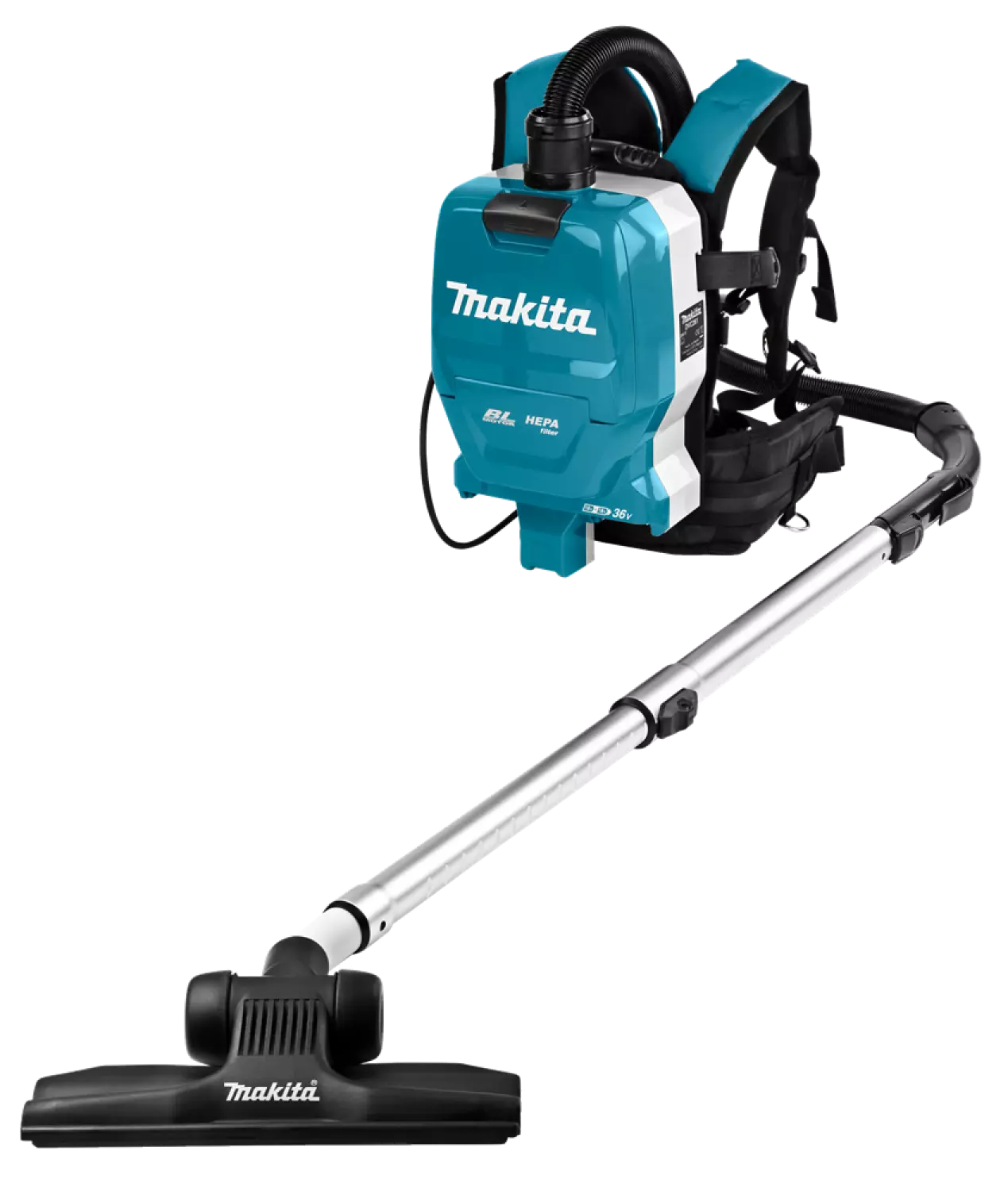 Makita DVC261ZX11 - Aspirateur sac-à dos sans-fil - (2x 18V) - 4 accessoires inclus - machine seule-image