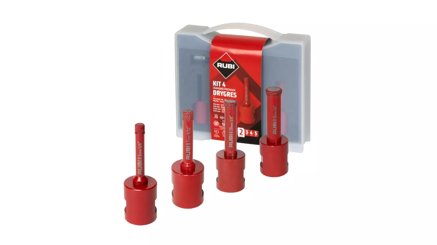 Rubi 51939 KIT MINI Drygres Premium - 6/8/10/12mm-image