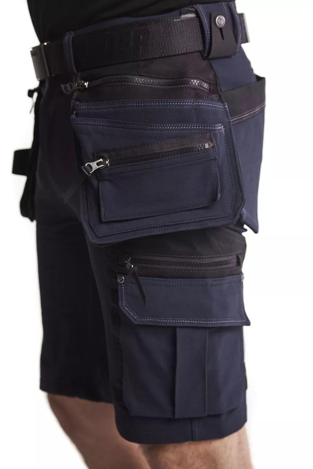 Blåkläder X1900 Werkbroek kort 4-weg Stretch 1988 - marineblauw - maat 46 (S)-image