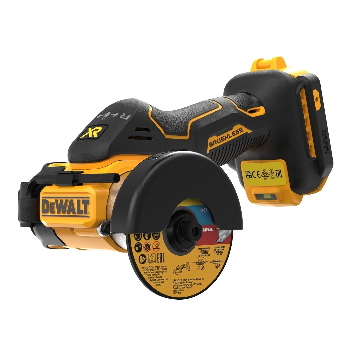 DeWALT DCS438N-XJ 18V Li-ion XR accu compacte slijpmachine body - 76mm - koolborstelloos-image