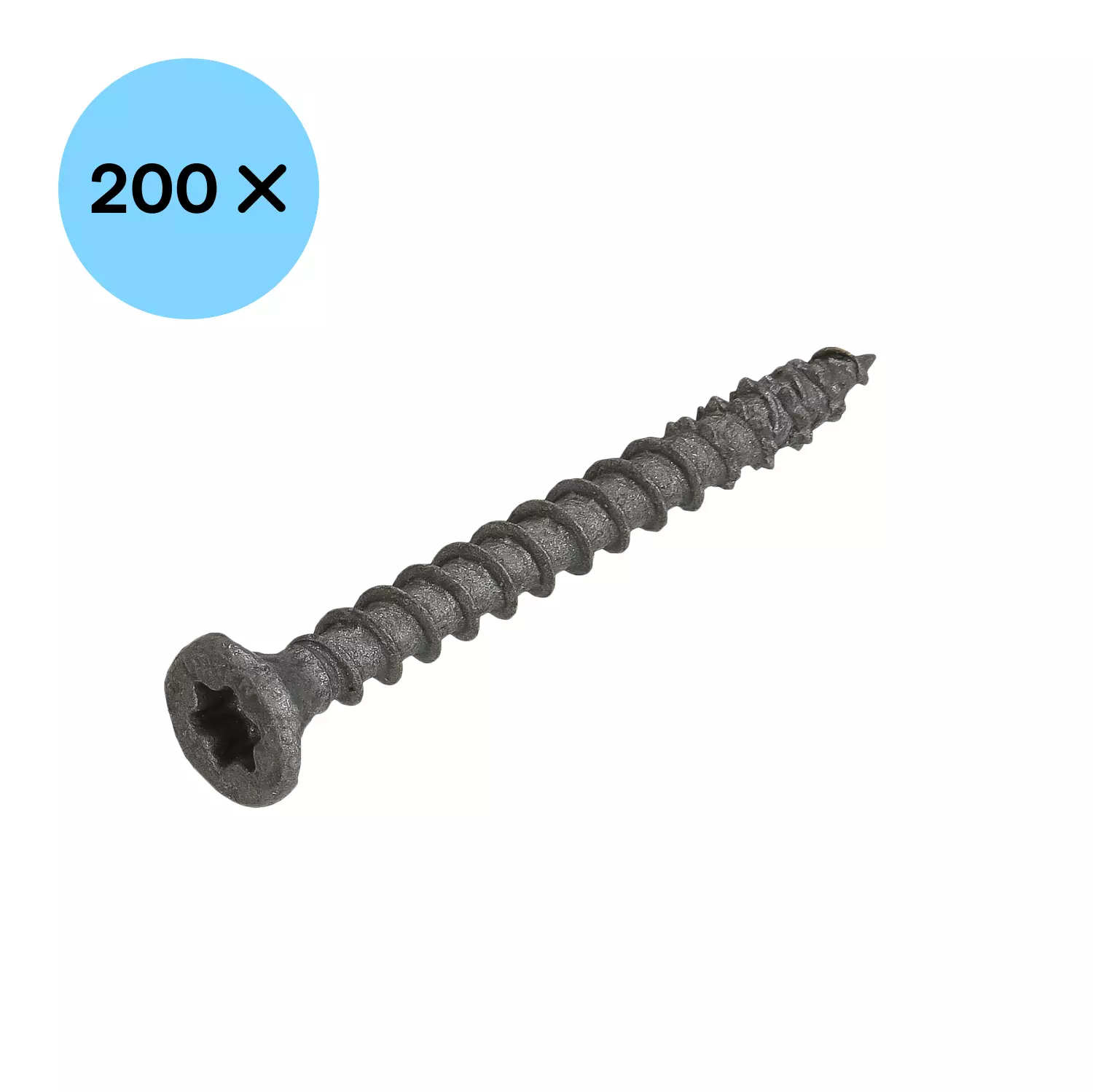 DynaPlus 0281.08.41901 Vis uni - Tête plate - Filetage complet - Extérieur - TX25 - 5.0 x 50mm (200pcs)-image