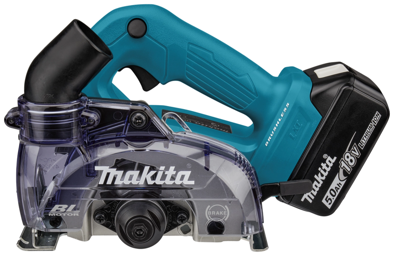 Makita DCC500RTJ 18V Li-ion accu diamantsnijder set (2x 5,0Ah) in Mbox - 125mm-image