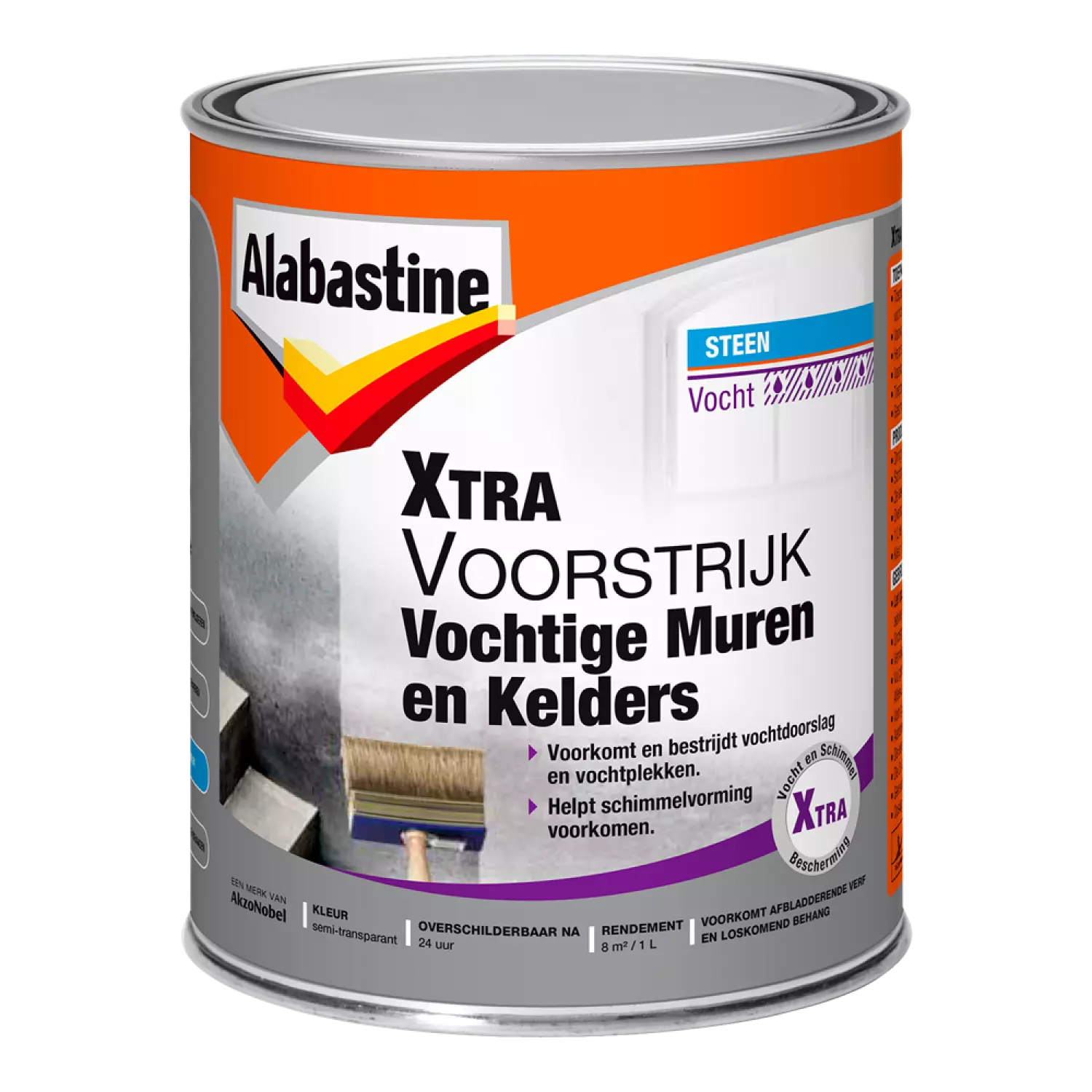 Alabastine Xtra Voorstrijk Vochtige Muren en Kelders - 1L-image