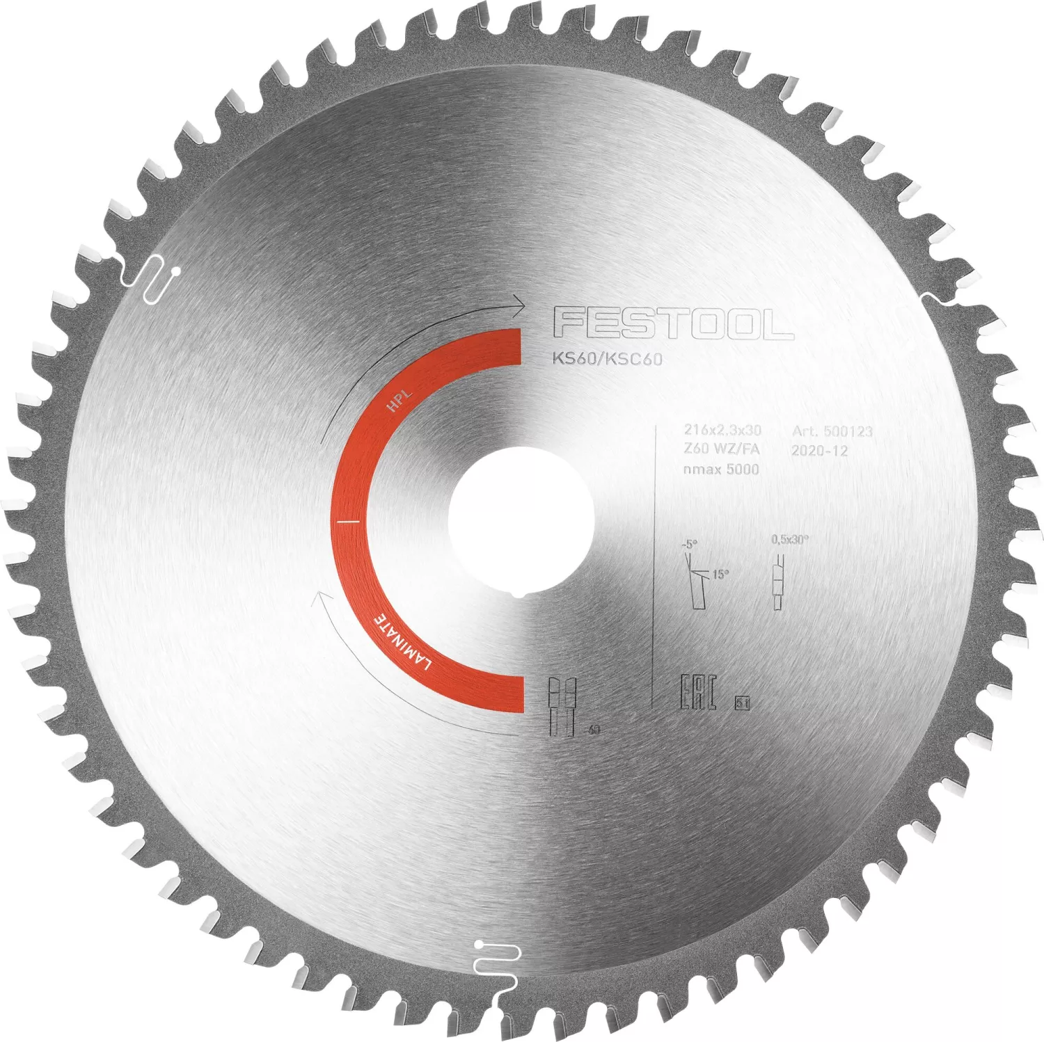 Festool HW 216x2,3x30 WZ/FA60 - Lame de scie circulaire-image