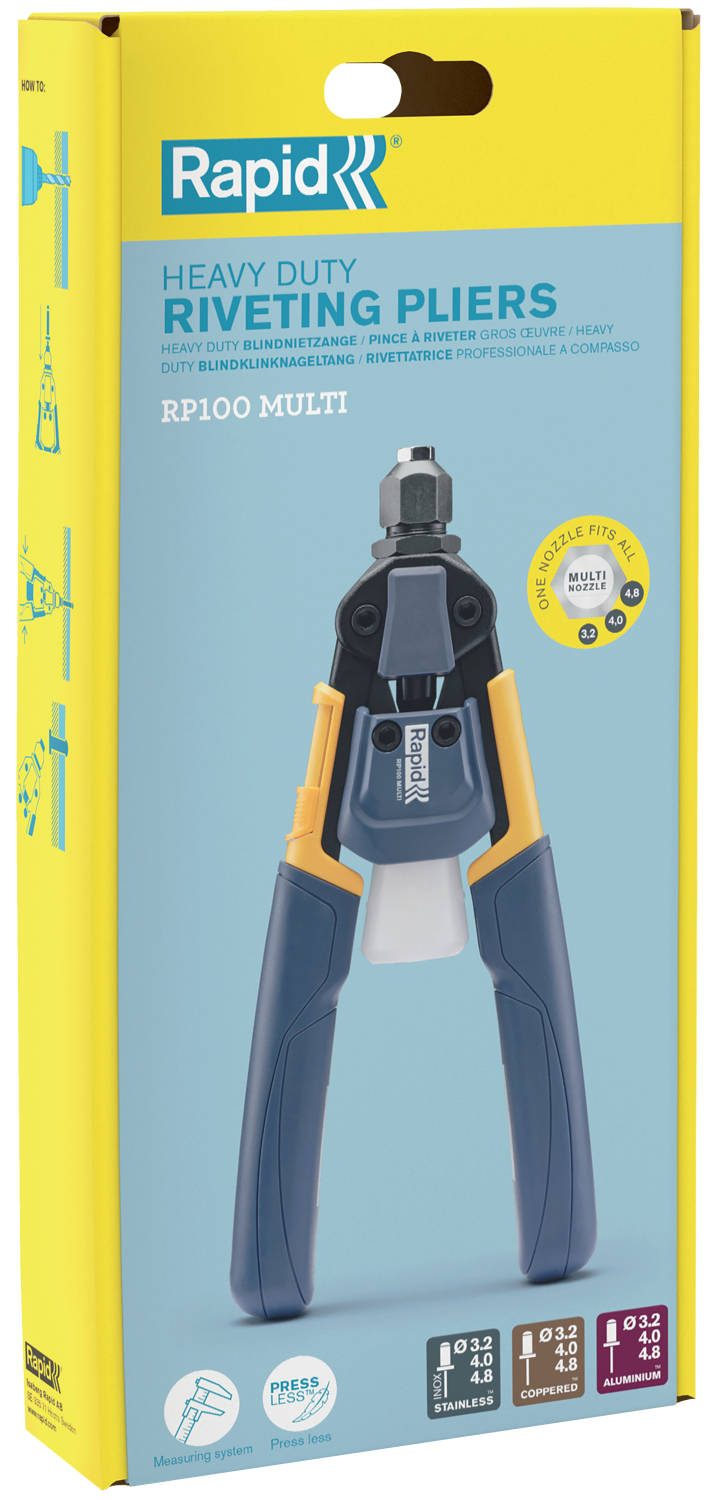 Rapid RP100 Multi Blindklinknageltang - 3,2 / 4,0 / 4,8mm-image