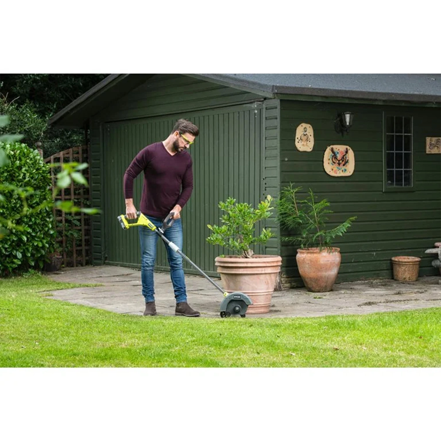 Ryobi RY18EGA-0 18V Li-Ion accu kantenmaaier body - 22cm-image