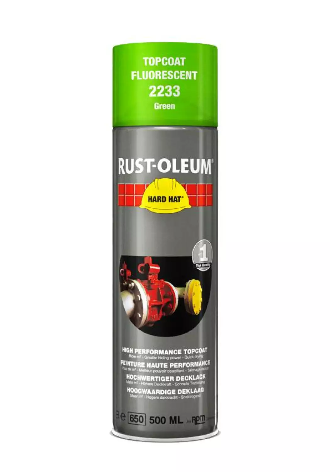 Rust-Oleum Hard Hat 2233 - fluorescerend groen - 0,5L-image