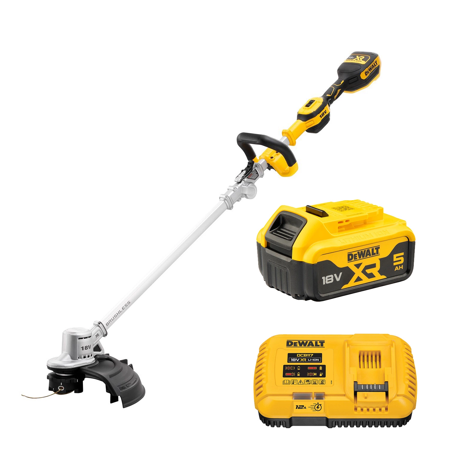 DeWALT DCMST561P1 18V XR Li-Ion Tondeuse à Gazon avec Batterie (1x 5.0Ah Batterie) - 36mm-image
