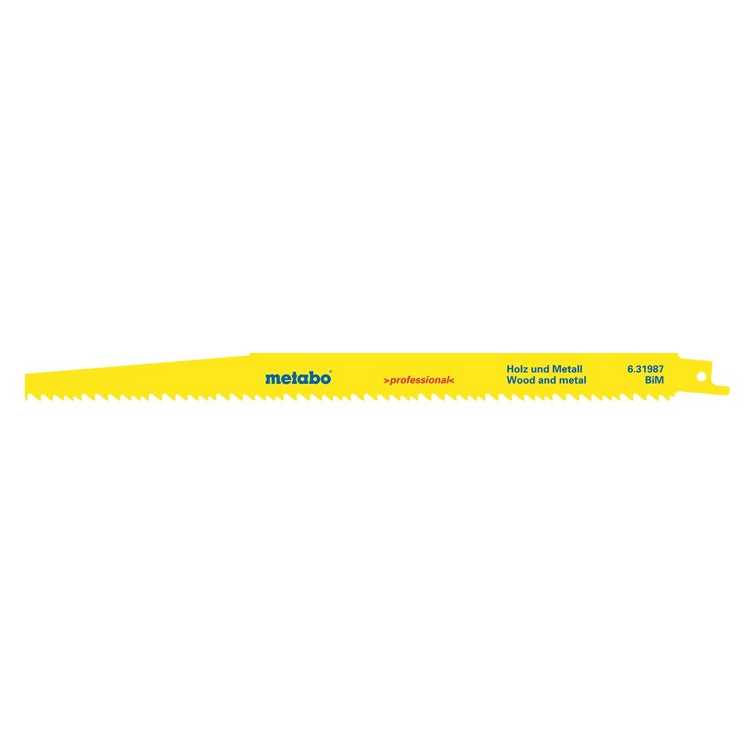 Metabo 631987000 La lame de scie à récipiendaire flexible - 300 x 5-8tpi - bois / bois avec ongles / plastique (5e)-image