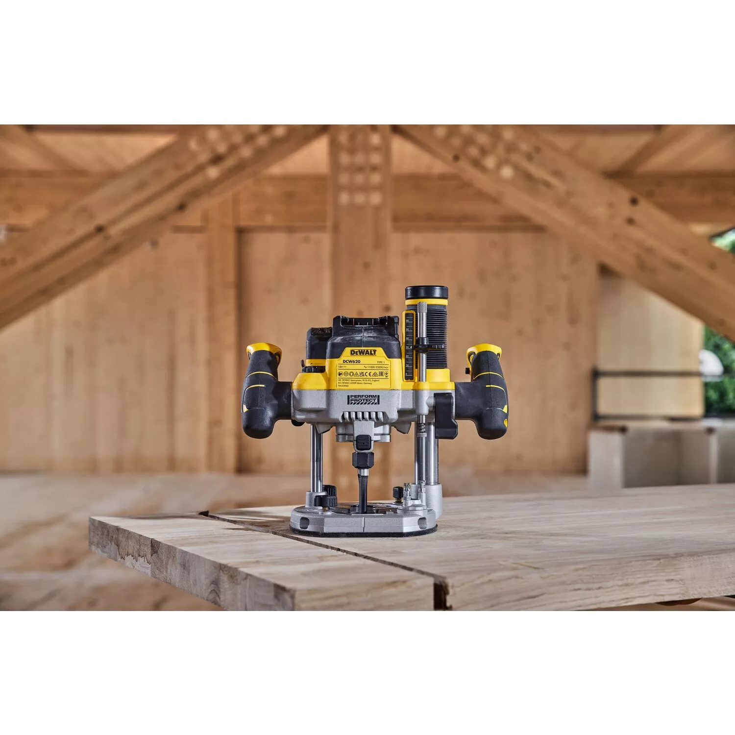 DeWALT DCW620NT 18V Li-ion accu bovenfrees body in TSTAK - 12mm-image