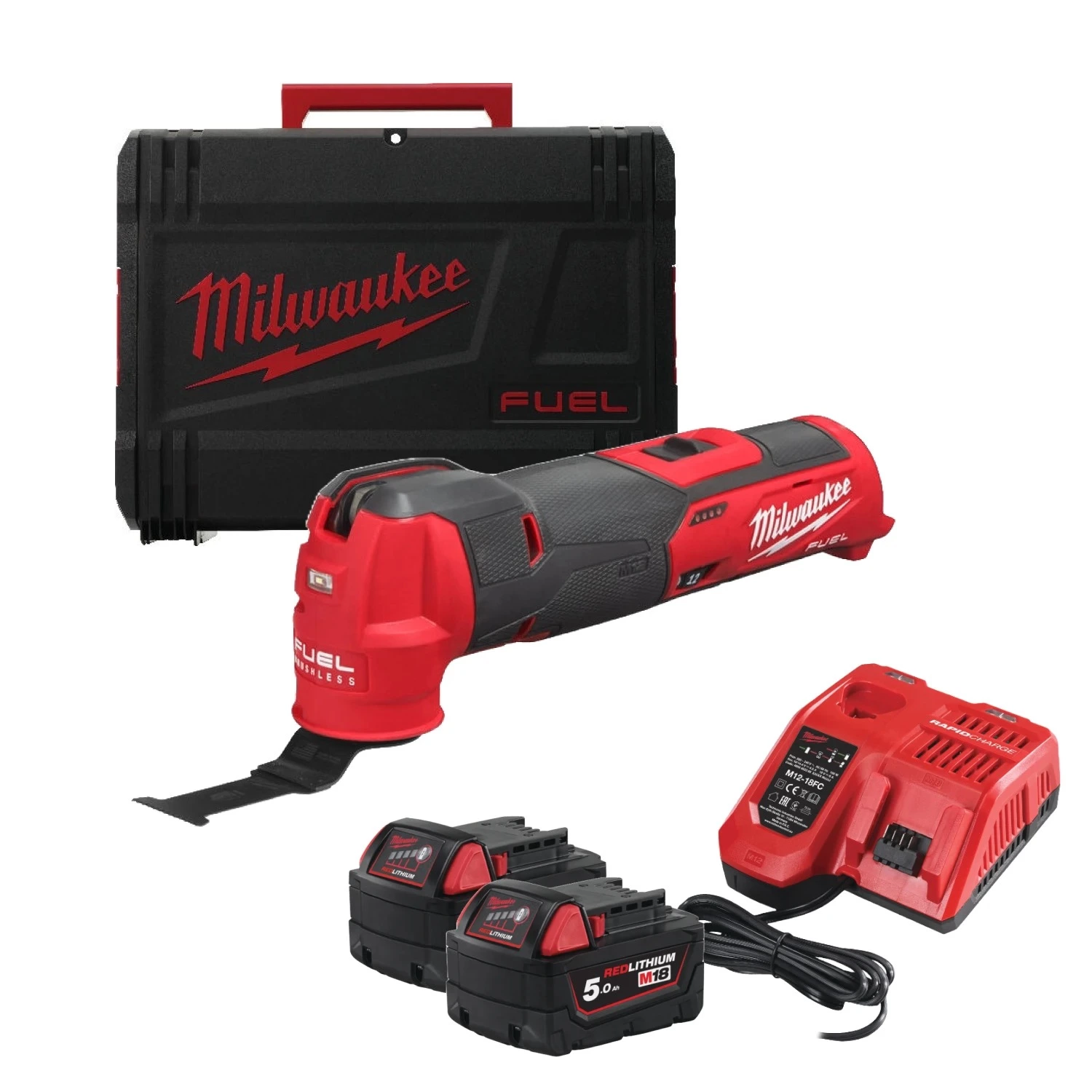 Milwaukee M12 FMT-422X 12V Li-ion Multitool Sans fil - set (Batteries 1x 4.0Ah + 2.0Ah ) in HD Box --image
