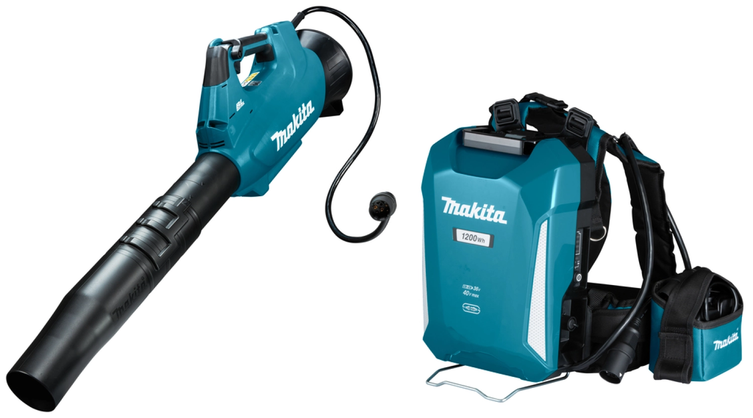 Souffleur sans-fil Makita UB001CX2 - 36V Li-ion - Chargeur sac à dos - 900 m³ / h - Brushless - Machine seule-image