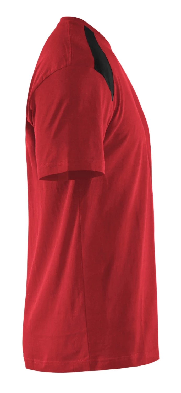 Blåkläder 3379 T-shirt bicolore - rouge - L-image