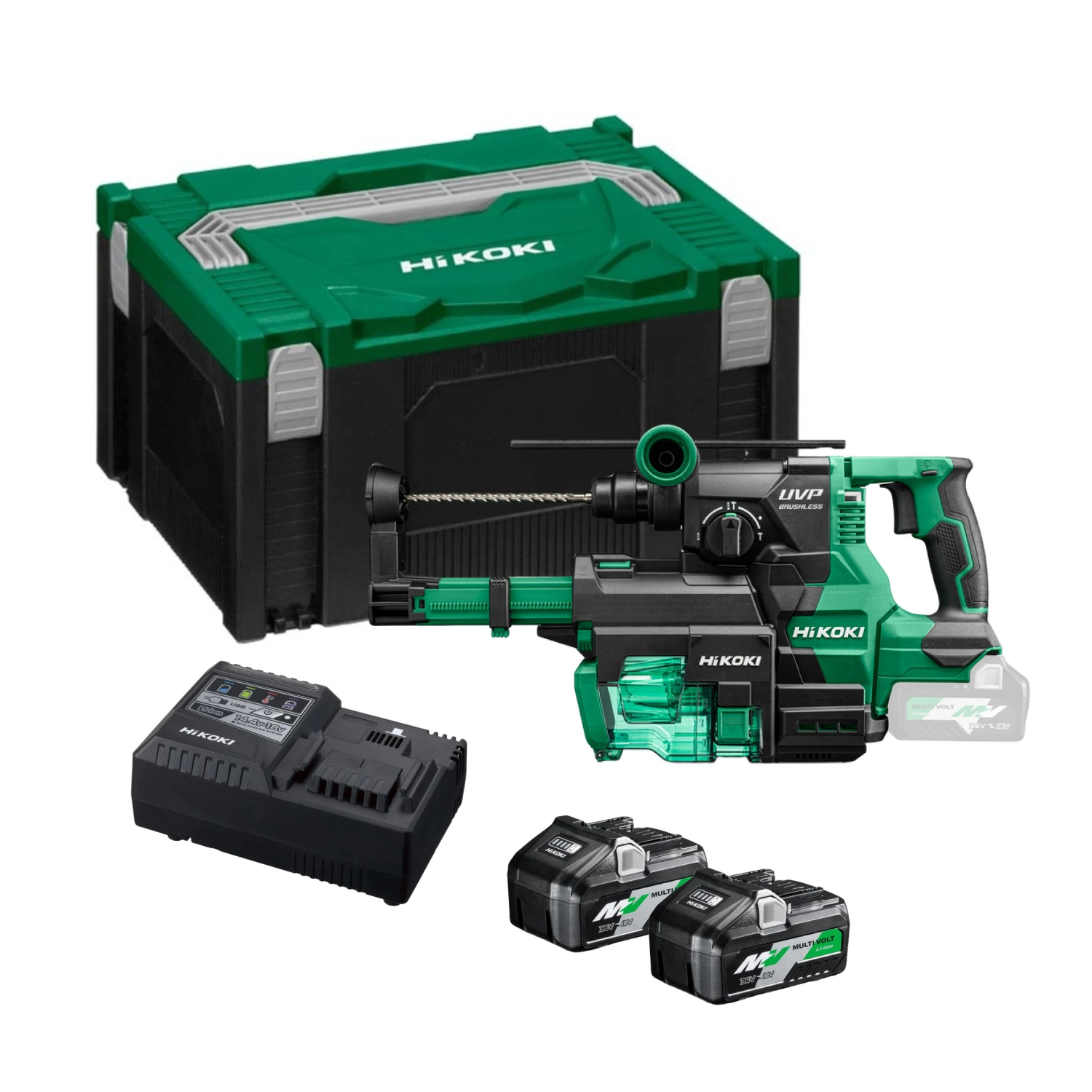HiKOKI DH1826DAWUZ Marteau perforateur Set en HSC 18V Batterie 3J SDS-Plus-image