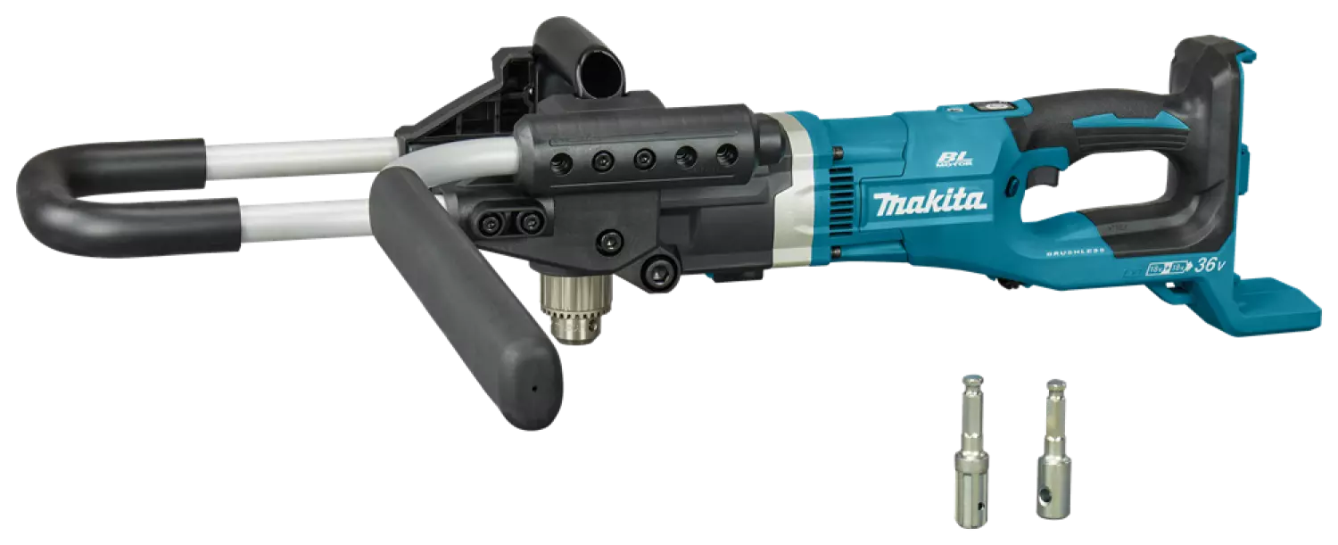 Makita DDG460ZX7 - Tarière sans fil incl. Adaptateurs - 13 mm - Brushless - 2 x 18V Li-ion - Machine seule-image