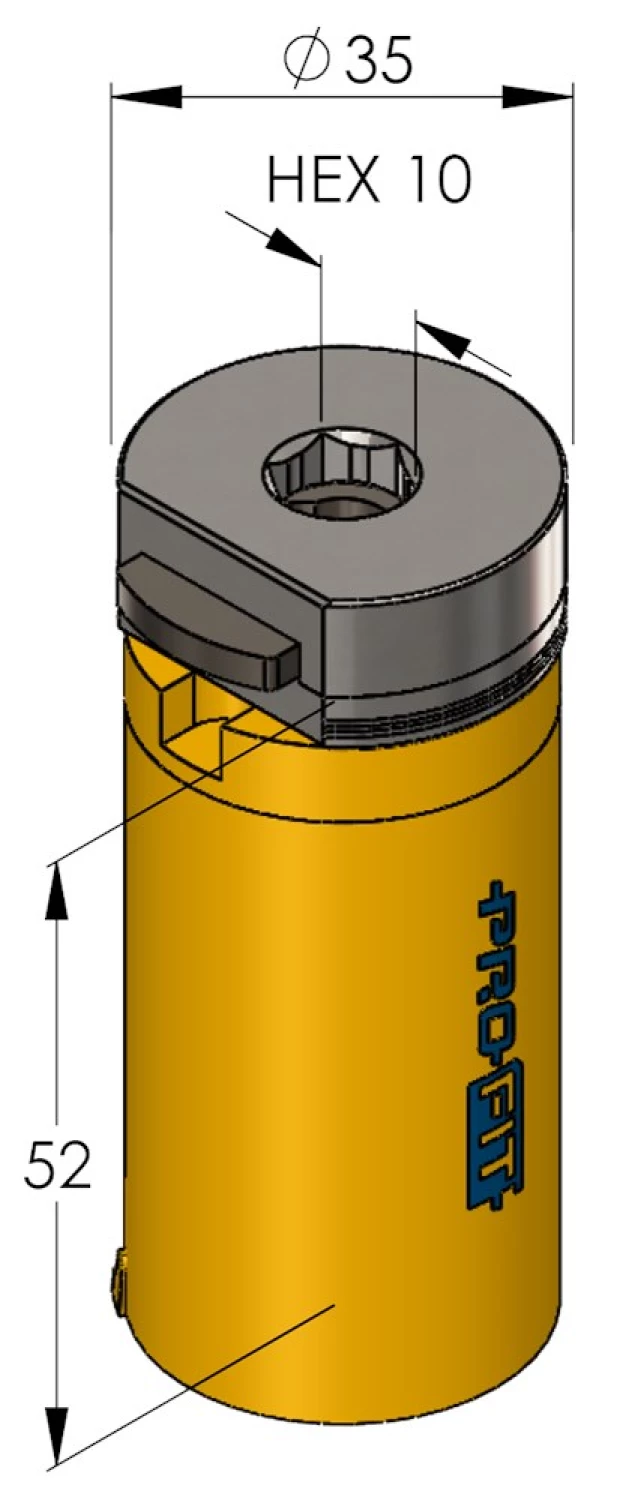ProFit 09081035 Scie cloche Multi Purpose avec adaptateur - 35mm-image