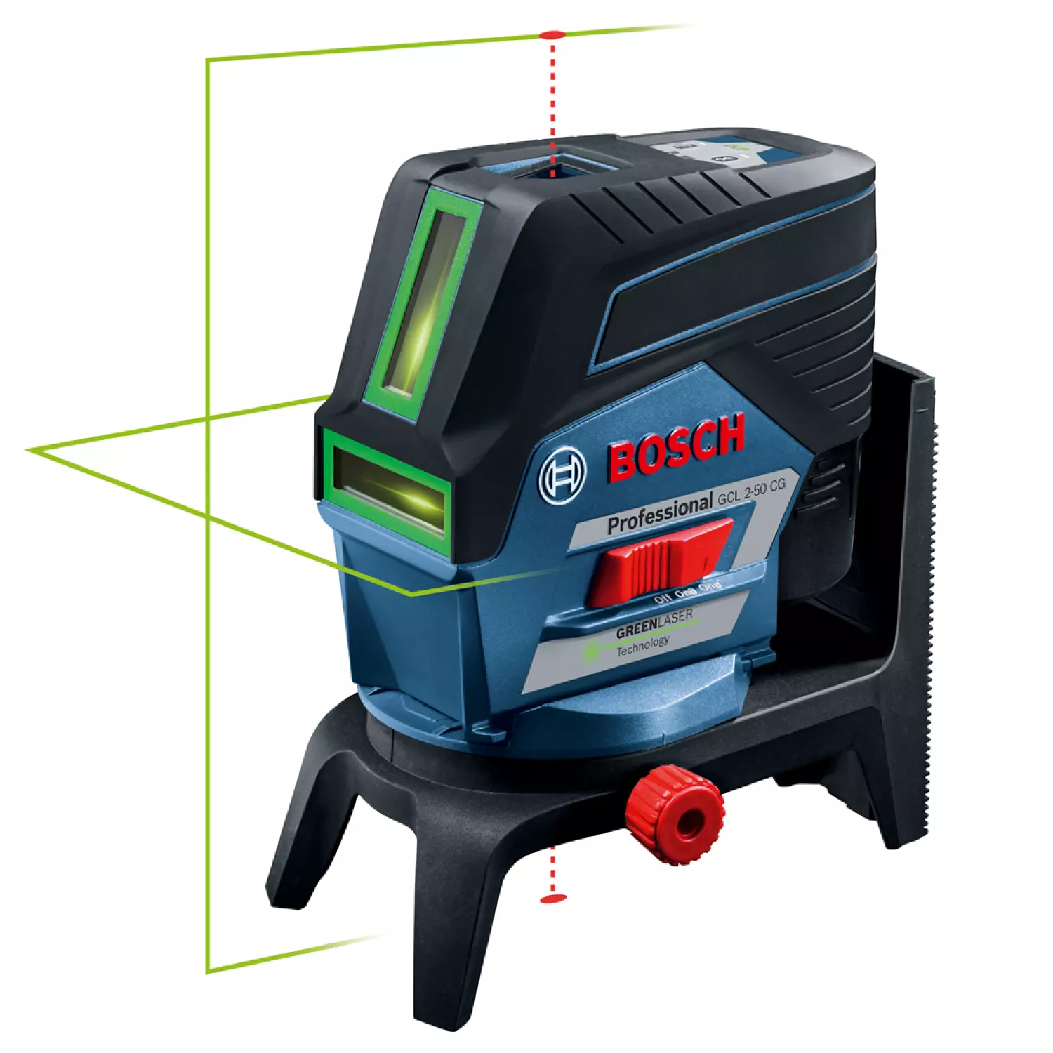 Bosch GCL 2-50 CG SOLO 12V Li-Ion accu Lijn- en puntlaser body in L-Boxx - groen - 20m-image