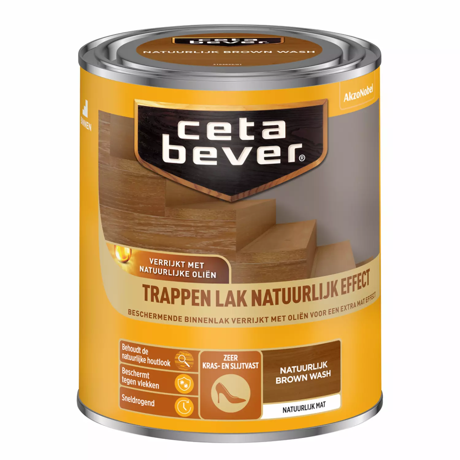 Cetabever Trappenlak Natuurlijk Effect - Natuurlijk Brown Wash - 750ml-image