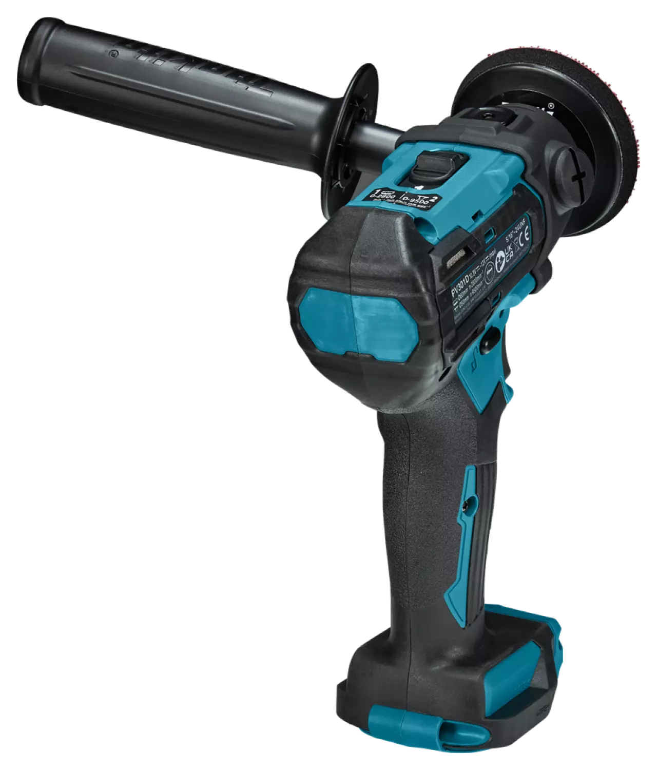 Makita PV301DSAE CXT 12V Max Li-Ion accu schuur-/poetsmachine set (2x 2,0 Ah accu) in tas - 46 mm-image