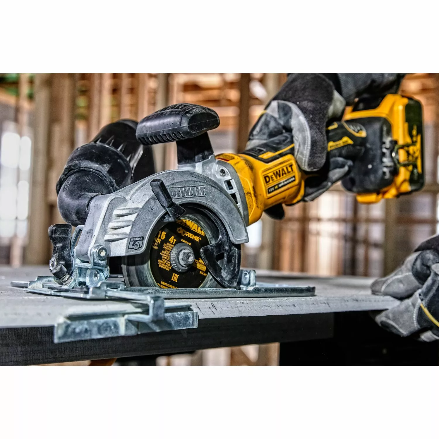 DeWALT DCS571P2-QW 18V Li-ion XR accu cirkelzaag set (2x 5.0Ah) in TSTAK - 115mm - koolborstelloos-image