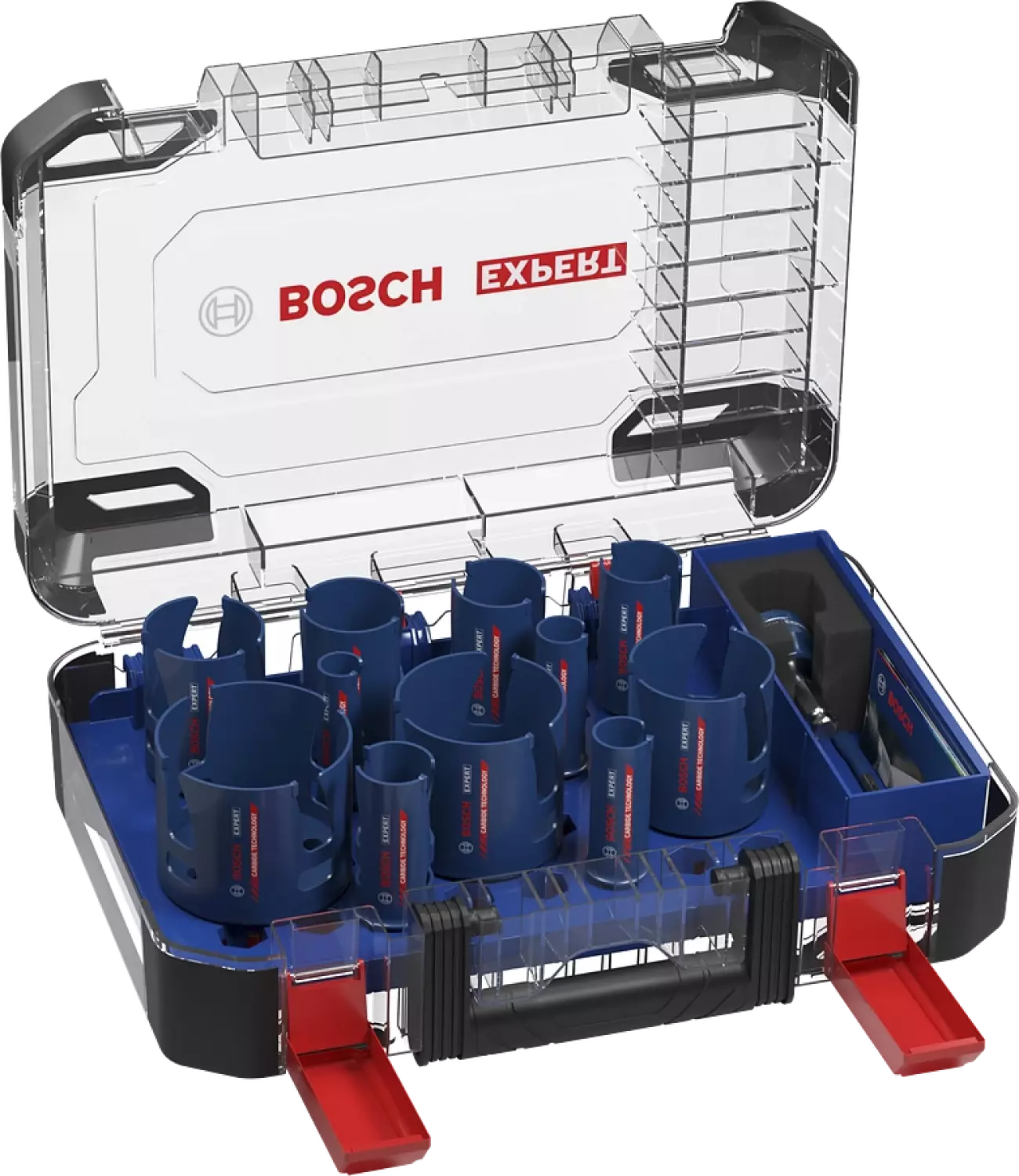 Bosch EXPERT 2608900489 - EXPERT Set 15-pcs scies trépans Power-Change Construction Material universel 20/22/25/32/35/40/44/51/60/68/76mm-image