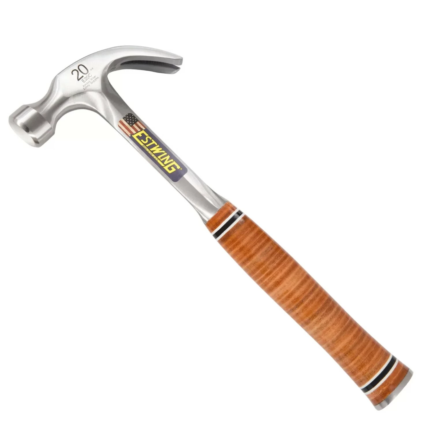 Estwing E16C Gebogen klauwhamer - leren handgreep-image