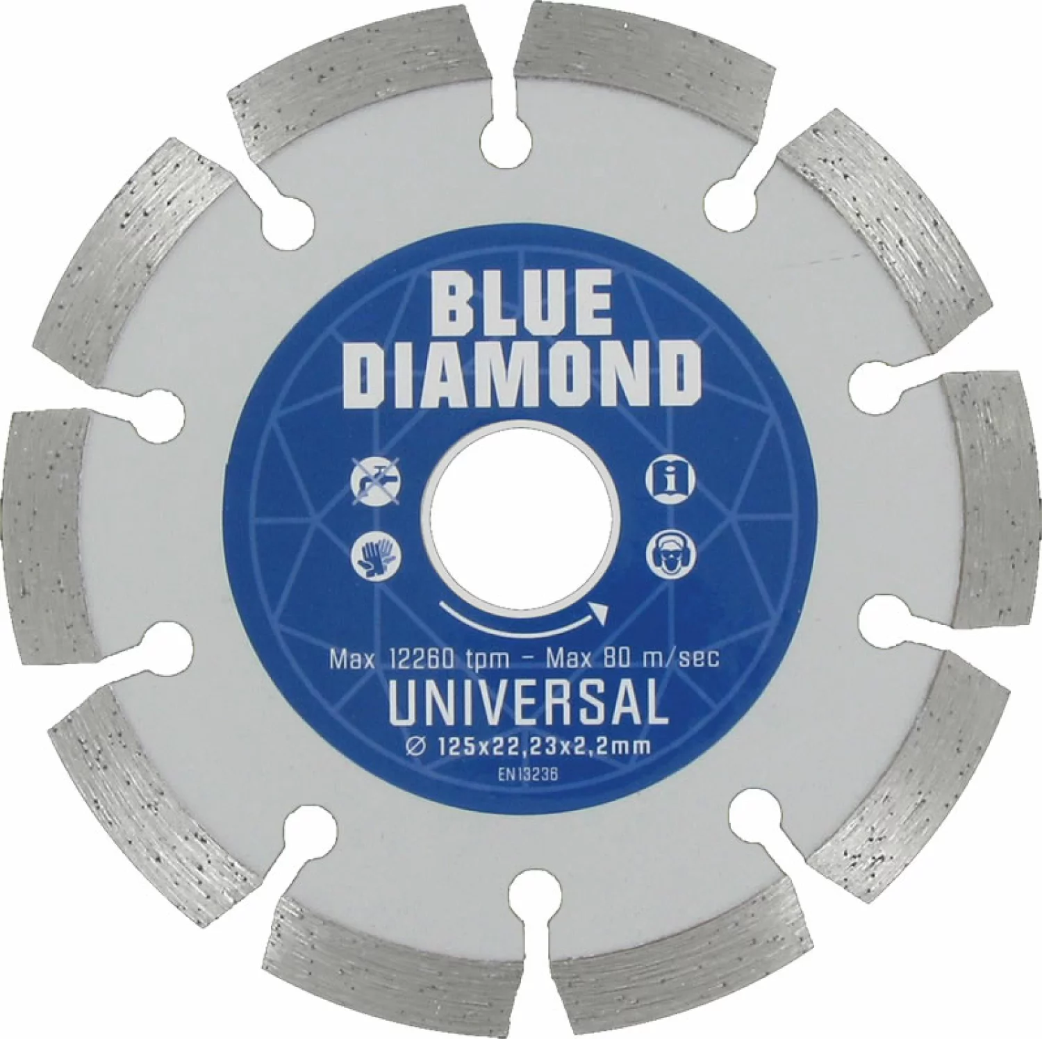 Carat CEBD150910 Lame diamantée pour coupe à sec - 150 x 22,23mm - Universel