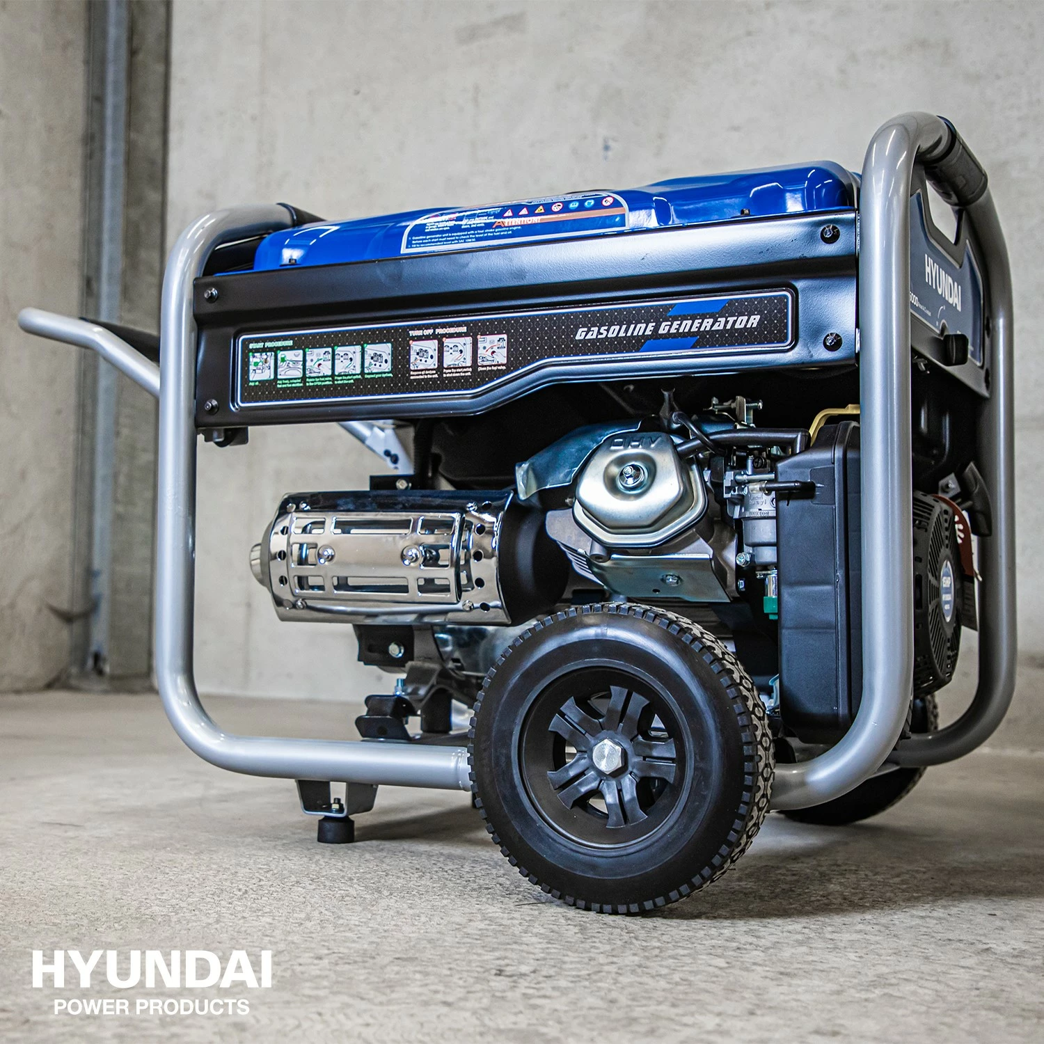 Hyundai LS6875EB Benzine generator met elektrische start - OHV Motor - 5000W-image