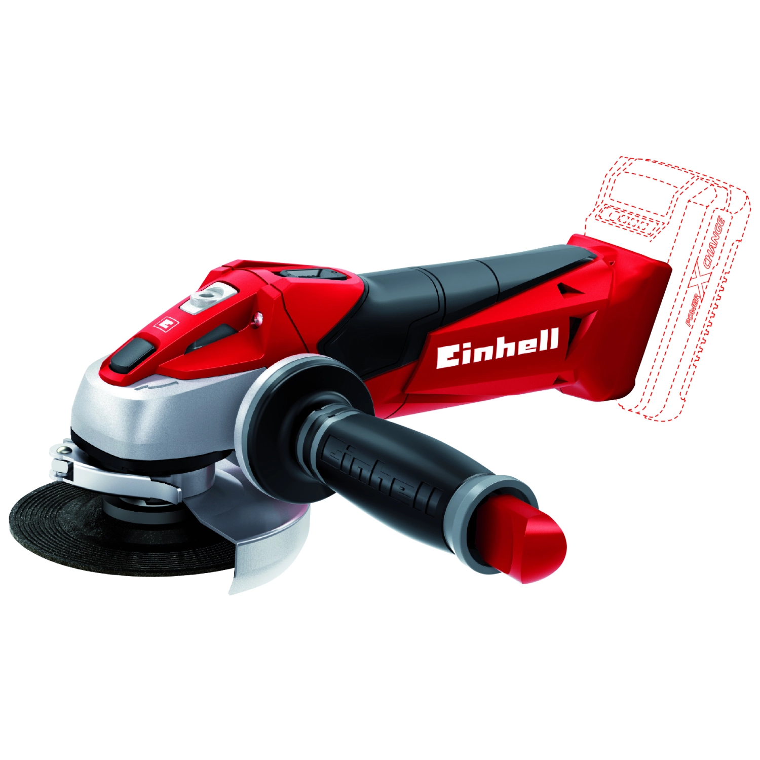 Einhell TE-AG 18 LI - SOLO 18V Li-Ion Accu haakse slijper body - 115mm-image