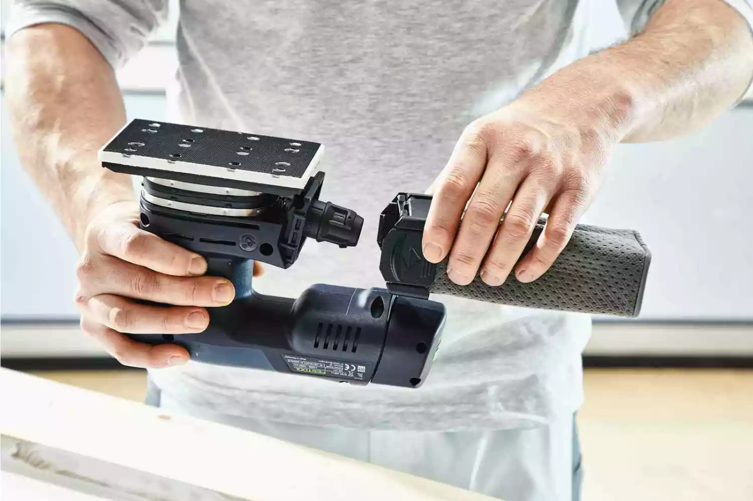 Festool RTSC 400 3.0 I-Plus 18V Li-Ion ponceuse orbitale sans fil (2x 3.0Ah) dans systainer - 80 x 130 mm-image