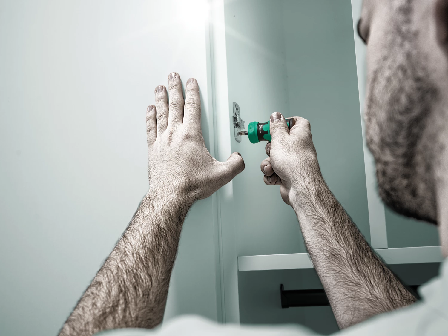 Wera 05008891001 Kraftform Kompakt Stubby Magazin RA 1 Bitschroevendraaier - 6 in 1 multi-bit - met ratelfunctie-image