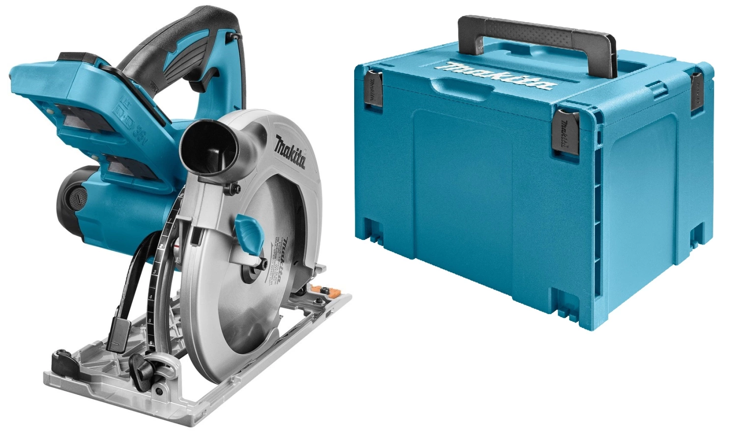 Makita DHS710ZJ Scie circulaire à batteries 36V (2x 18V) Li-Ion (machine seule) dans MAKPAX - 190mm-image
