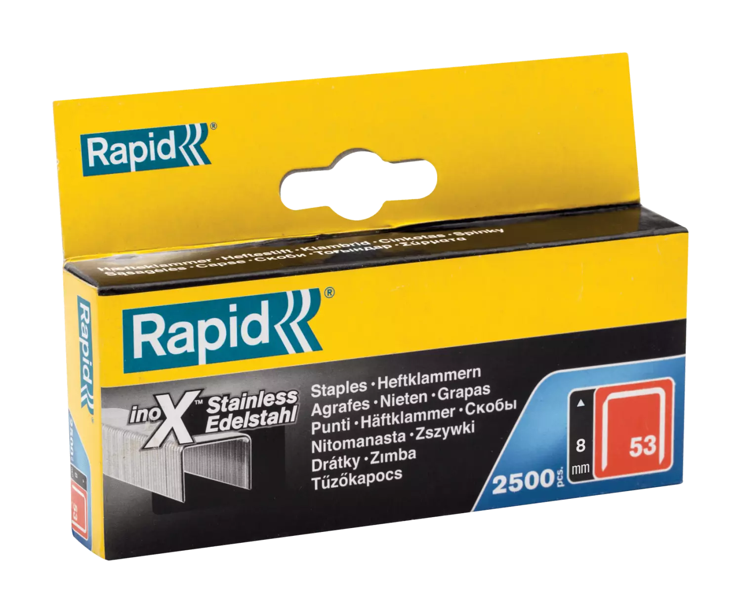 Rapid 311159 Agrafes acier inoxydable en fil fin n° 53-image