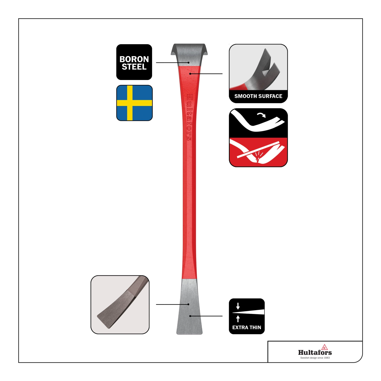 Hultafors 109/12" Stalen koevoet - 300mm-image