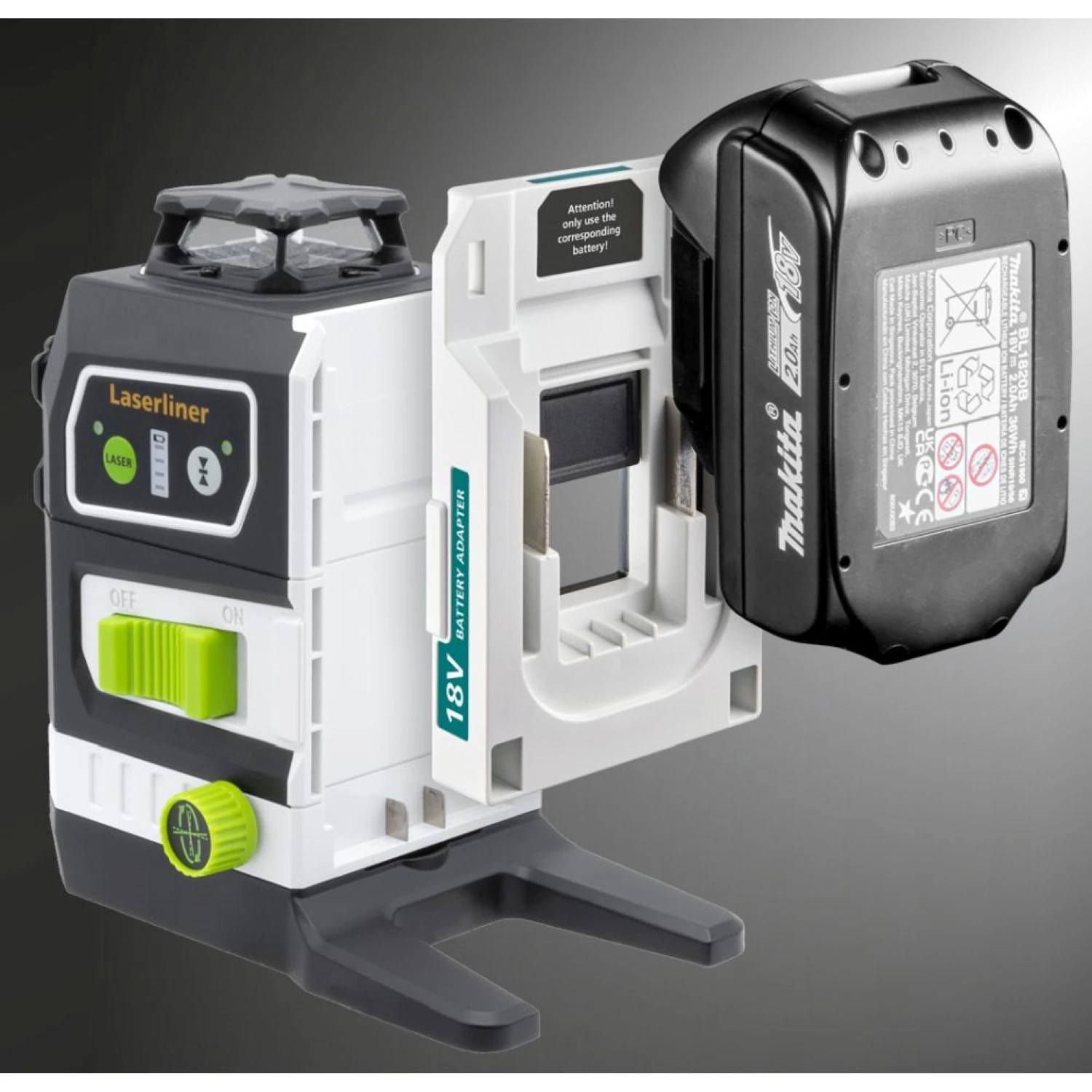 Laserliner PowerPlane 3G Multi-18V batterij adapter voor Makita-image