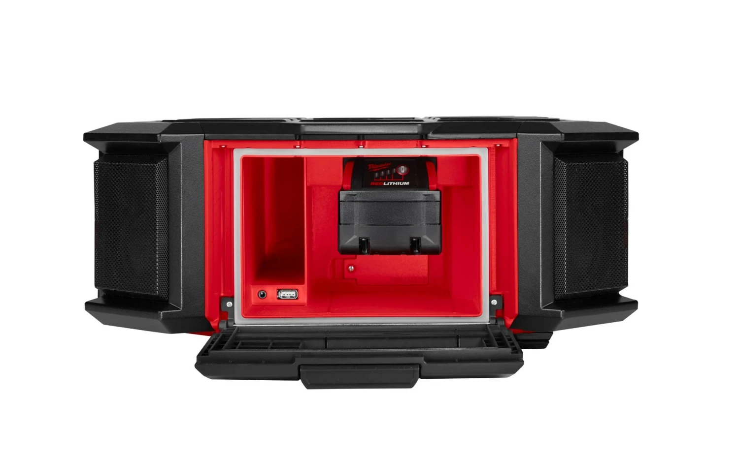 Milwaukee M18 PRCDAB+-0 18V Li-Ion batterie packout radio de chantier - DAB+ - IP58-image
