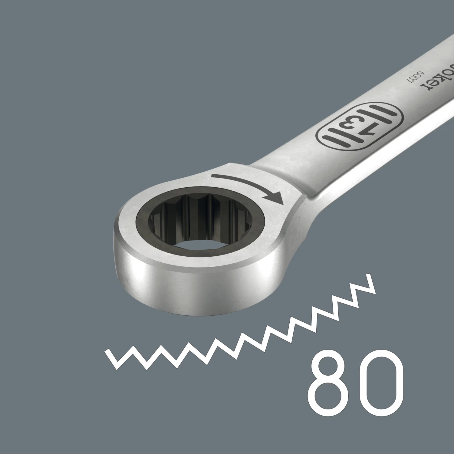 Wera 05020354001 6007 Joker Steek-ringratelsleutel SB - extra lang - 19 x 334mm-image