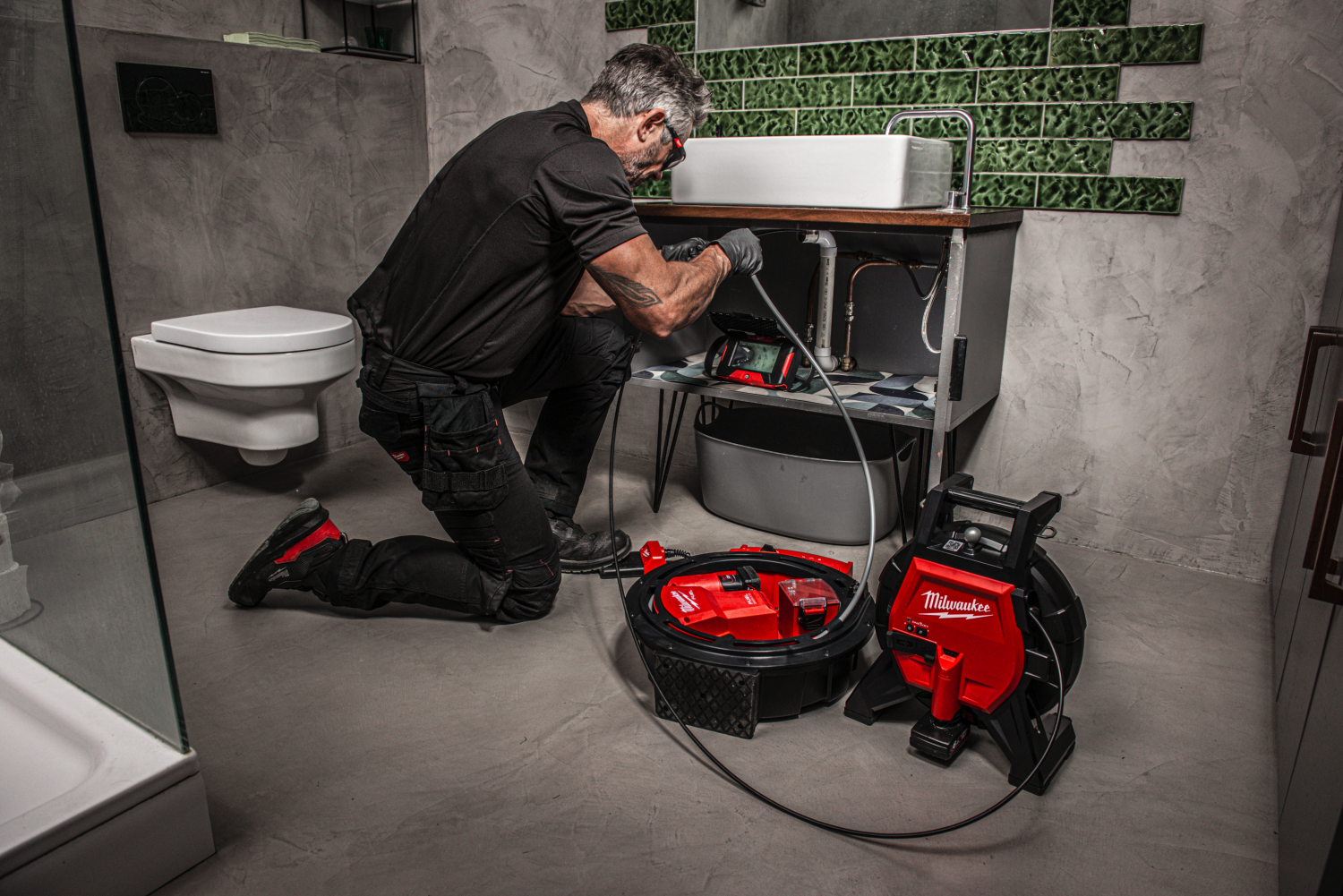 Milwaukee M12 SICO20-0 12V Li-ion accu Riool inspectiecamera HDR - 18mm x 20m-image