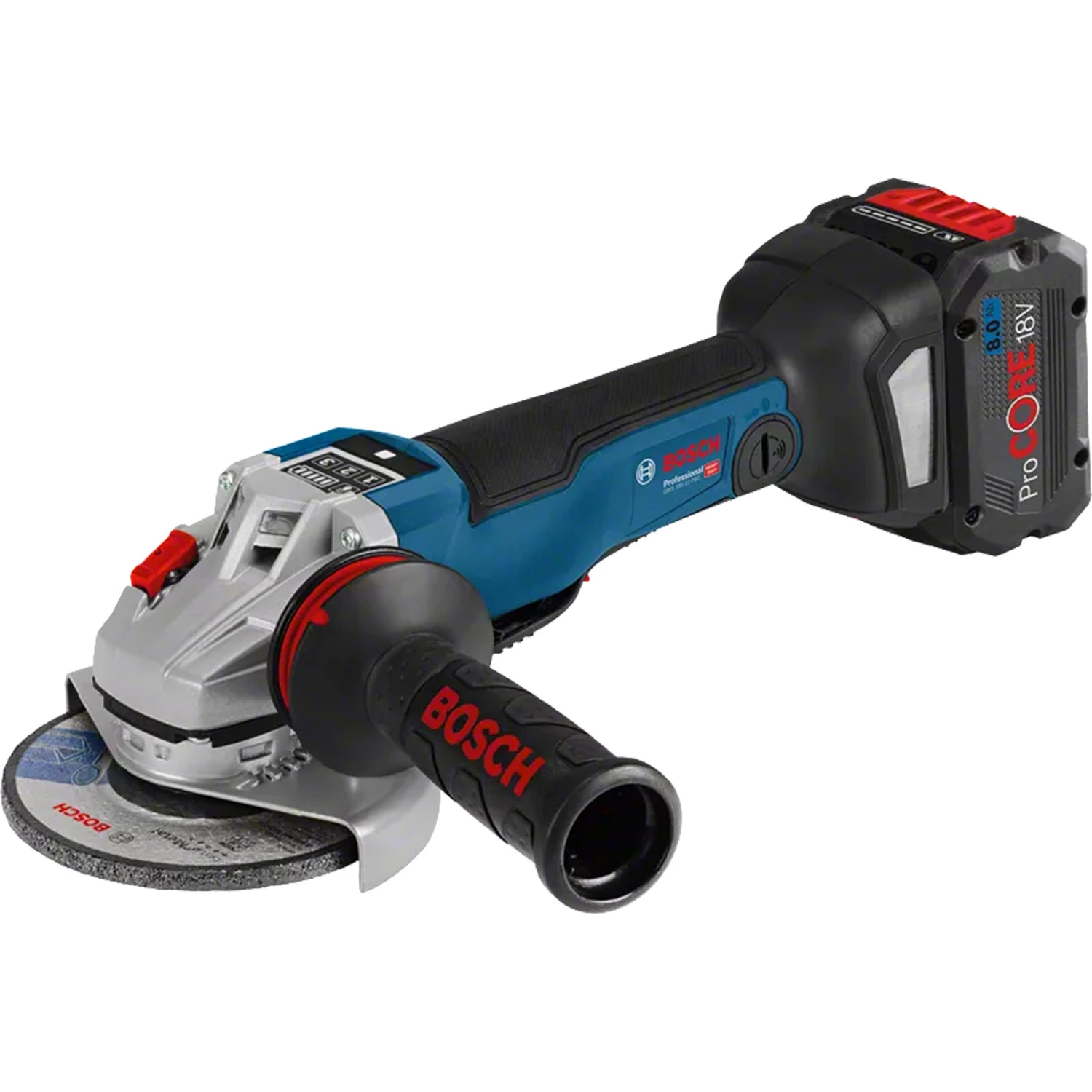Bosch GWS 18V-10 PSC 18V Li-Ion accu haakse slijper body in L-boxx - 125mm - koolborstelloos-image