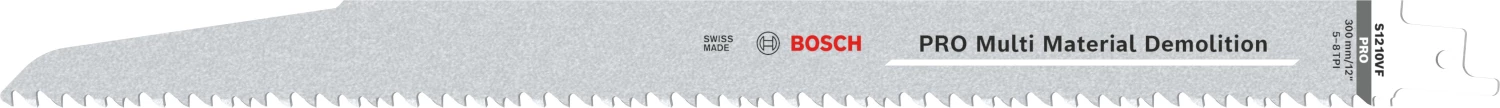 Bosch PRO S1210VF Demolition reciprozaagblad - 300mm - multi materiaal (5st)-image