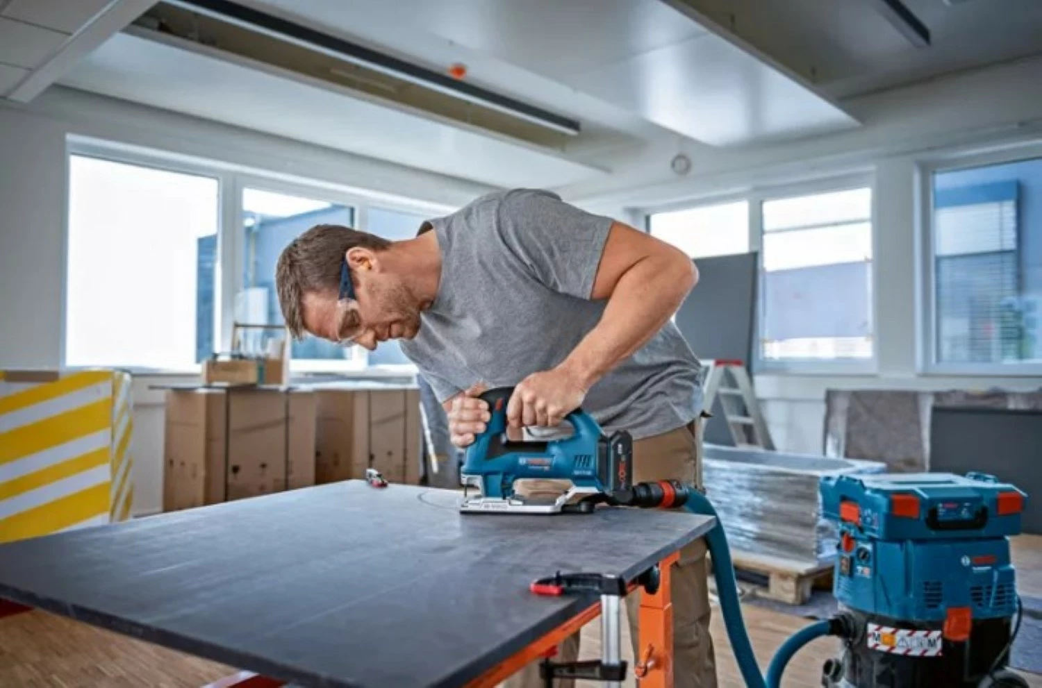 Bosch GST 18V-155 BC 18V Li-ion Accu decoupeerzaag body in L-Boxx - 3800 tpm-image