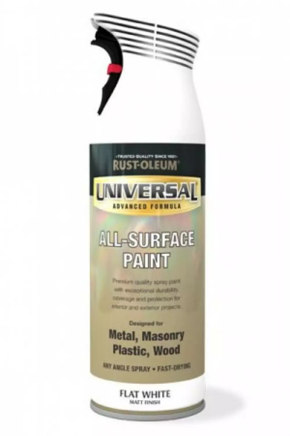 Rust-oleum universal spuitlak zijdeglans zwart 400 ml-image