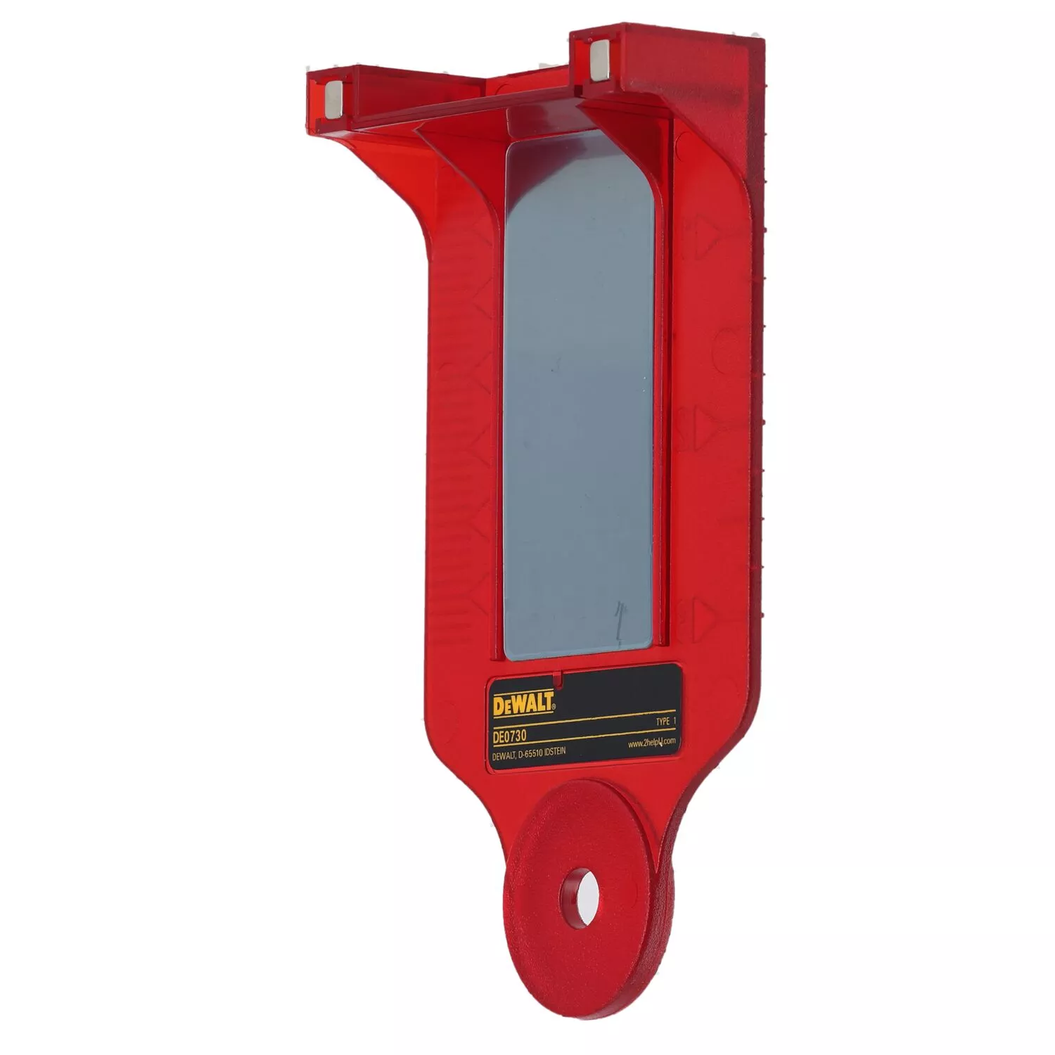 DeWALT DE0730-XJ Carte de visée laser pour lasers rouges - magnétique-image