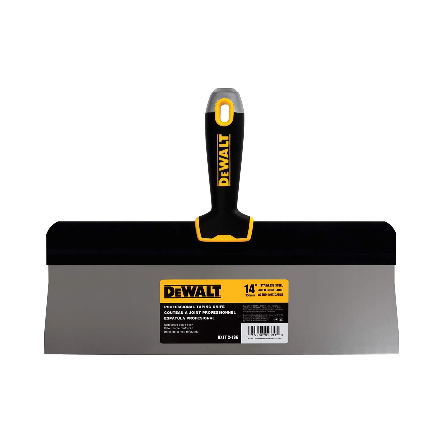 DeWalt Spackmes Hoogblad RVS Softgrip 14" (356 mm)-image